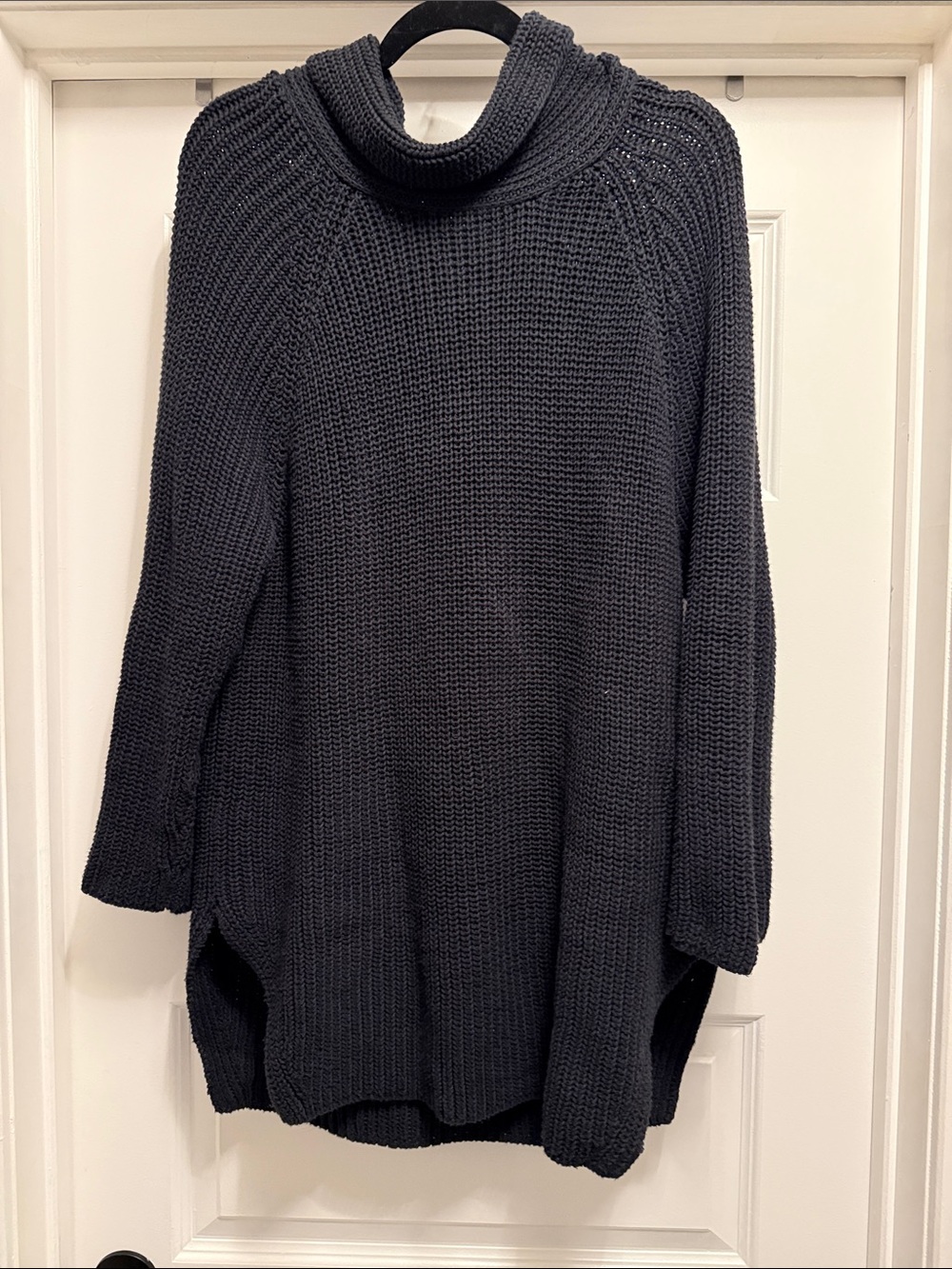 Shannon Pessero Turtleneck Chunky Knit Sweater - Charcoal